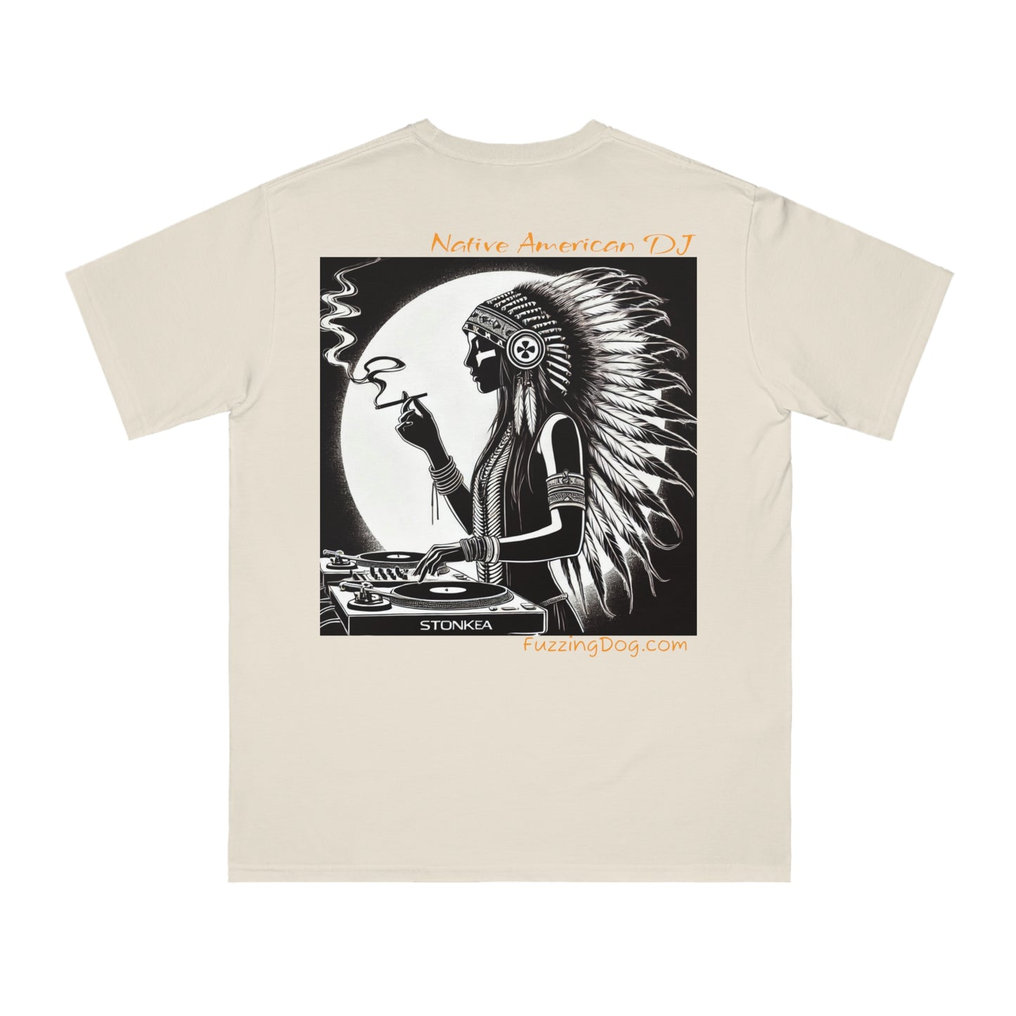 Native American DJ - Artistic Native Design, Music Lover's Tee