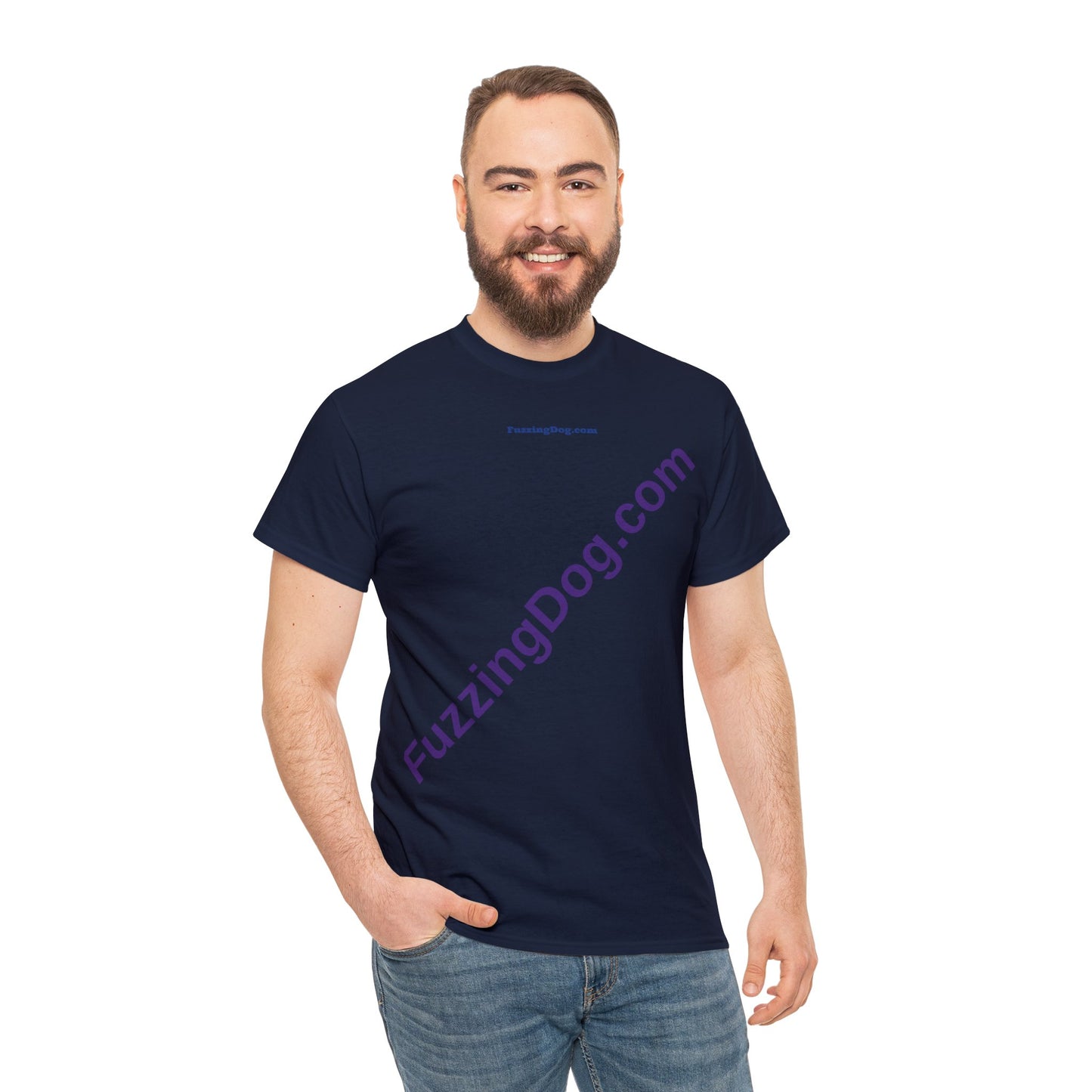 Fuzzing Dog Unisex Heavy Cotton Tee