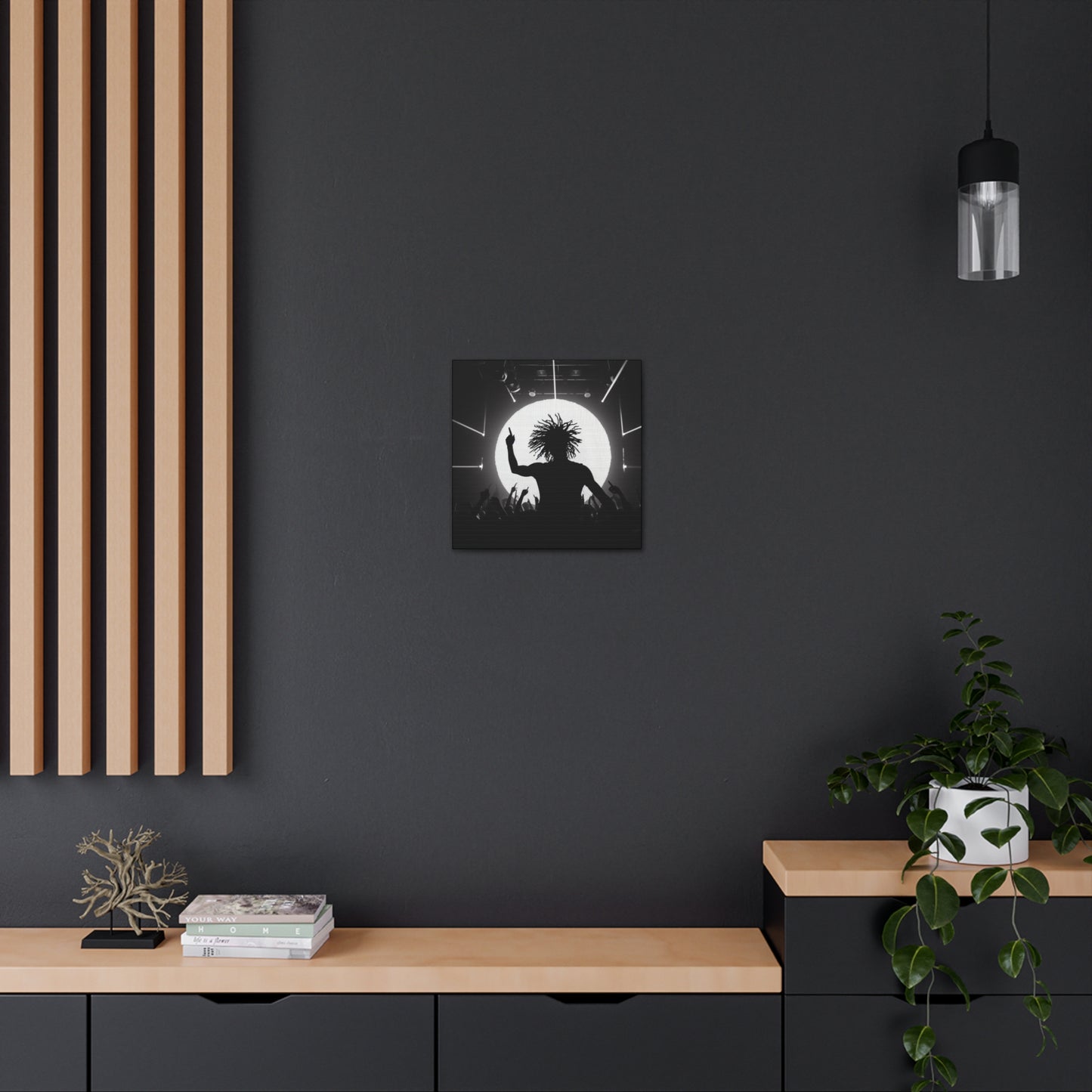 Smoov DJ in the club Canvas Wall Art