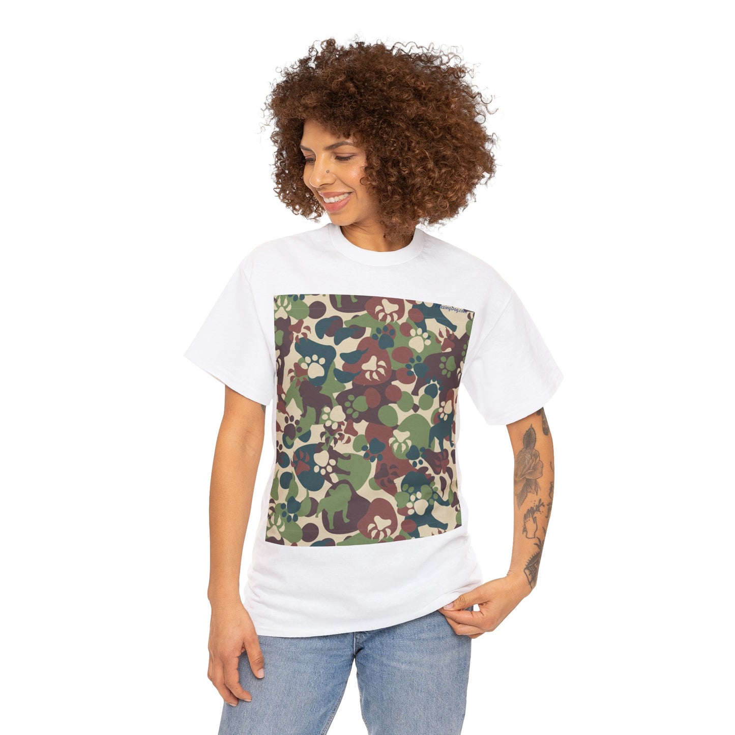 Dog Camo Unisex Heavy Cotton Tee