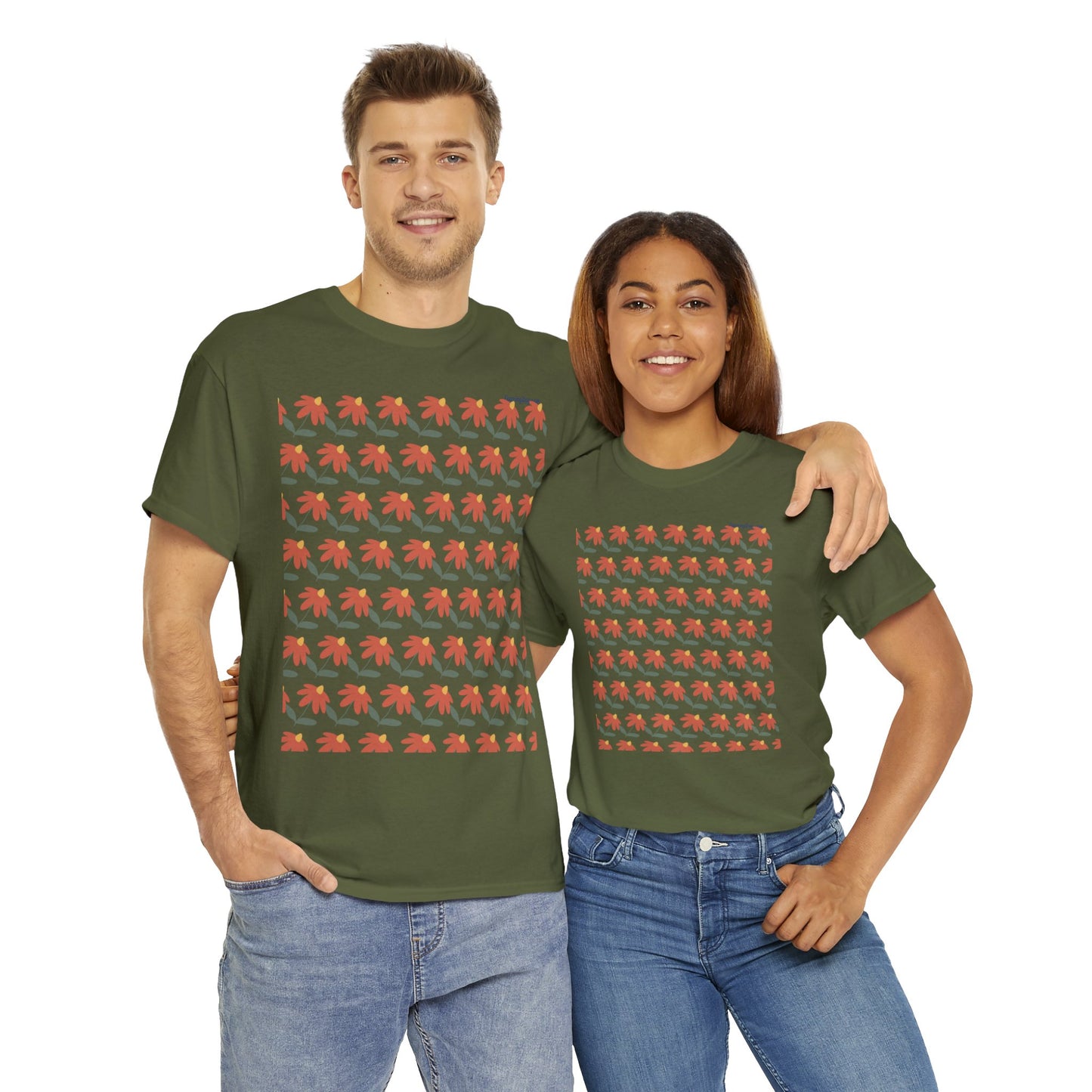 Flower Unisex Heavy Cotton Tee