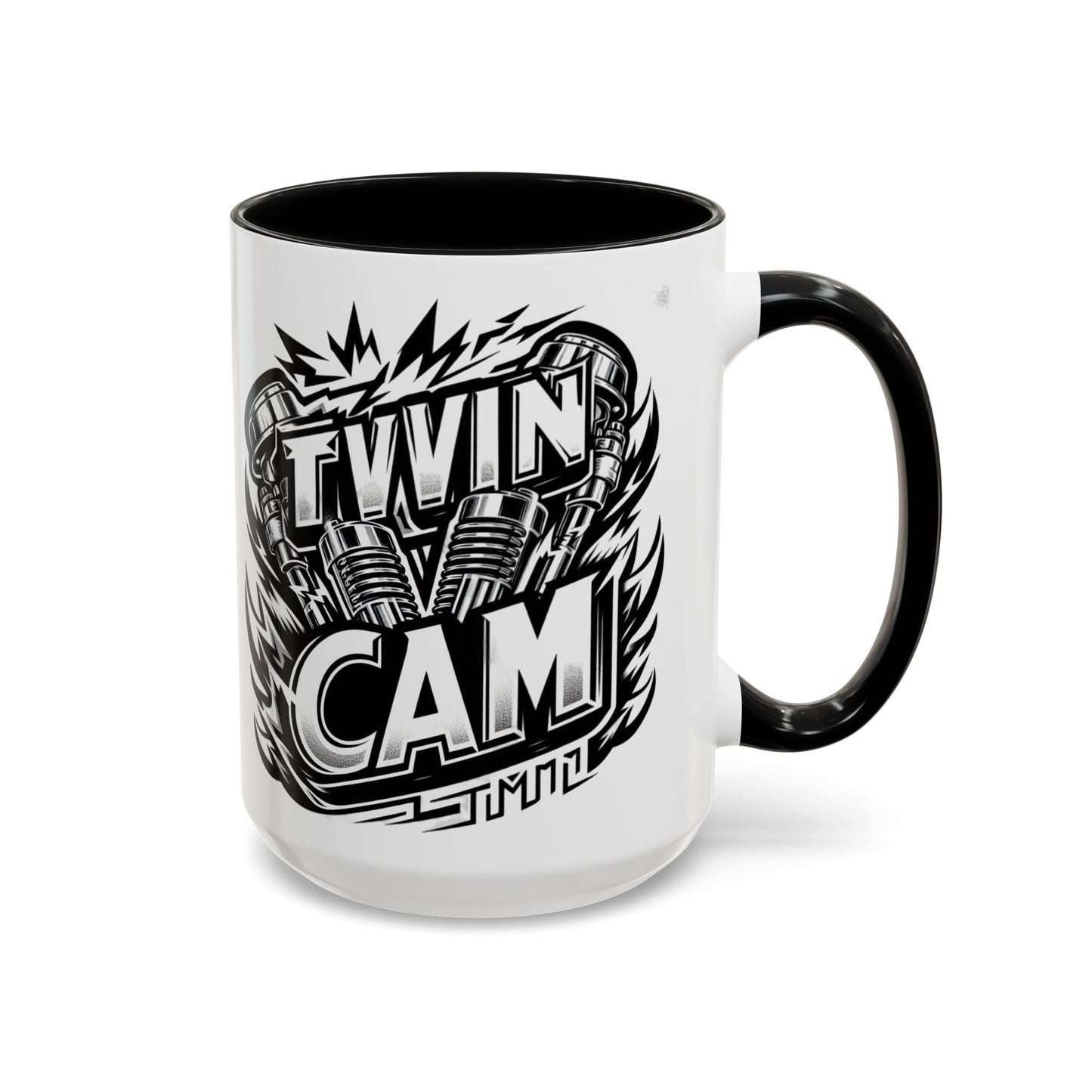 Twin Cam Biker White Mug - 15oz