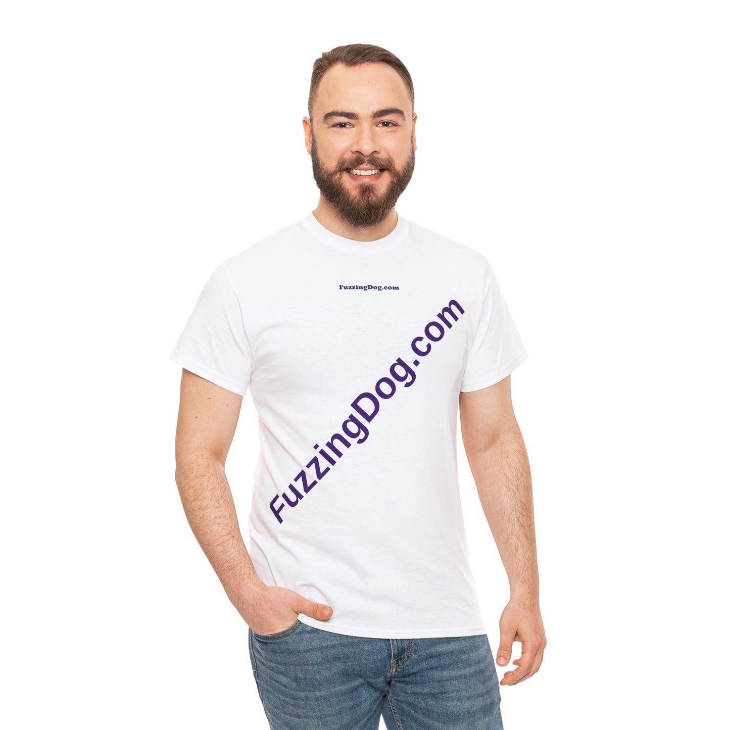Fuzzing Dog Unisex Heavy Cotton Tee