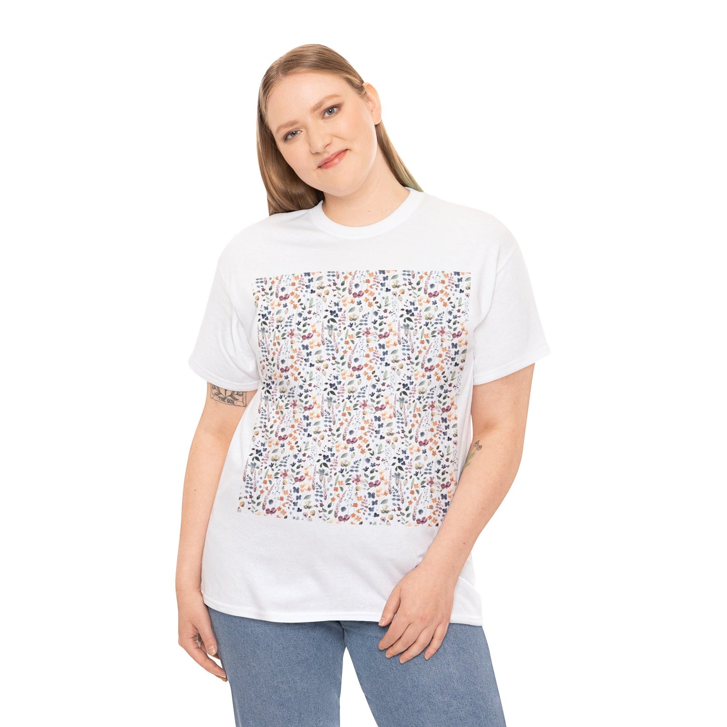 Flowers Unisex Heavy Cotton Tee