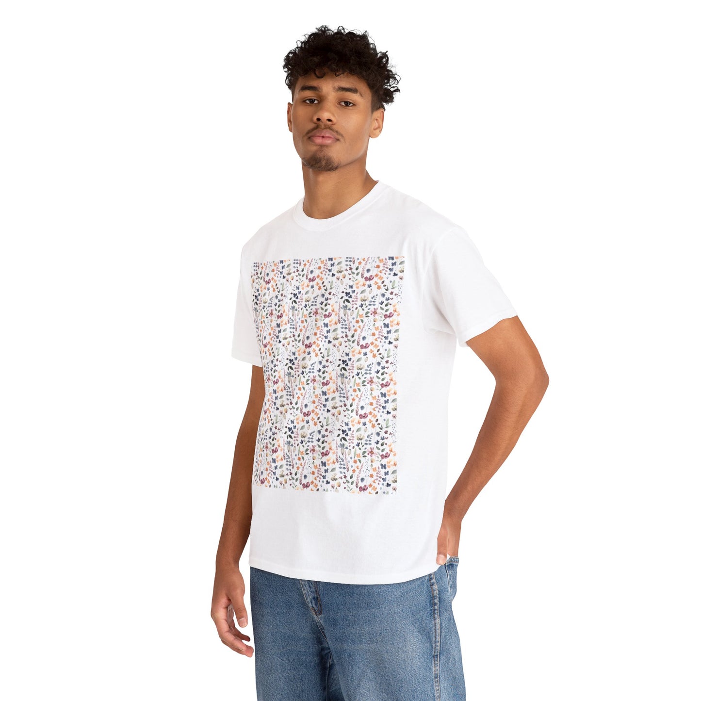 Flowers Unisex Heavy Cotton Tee