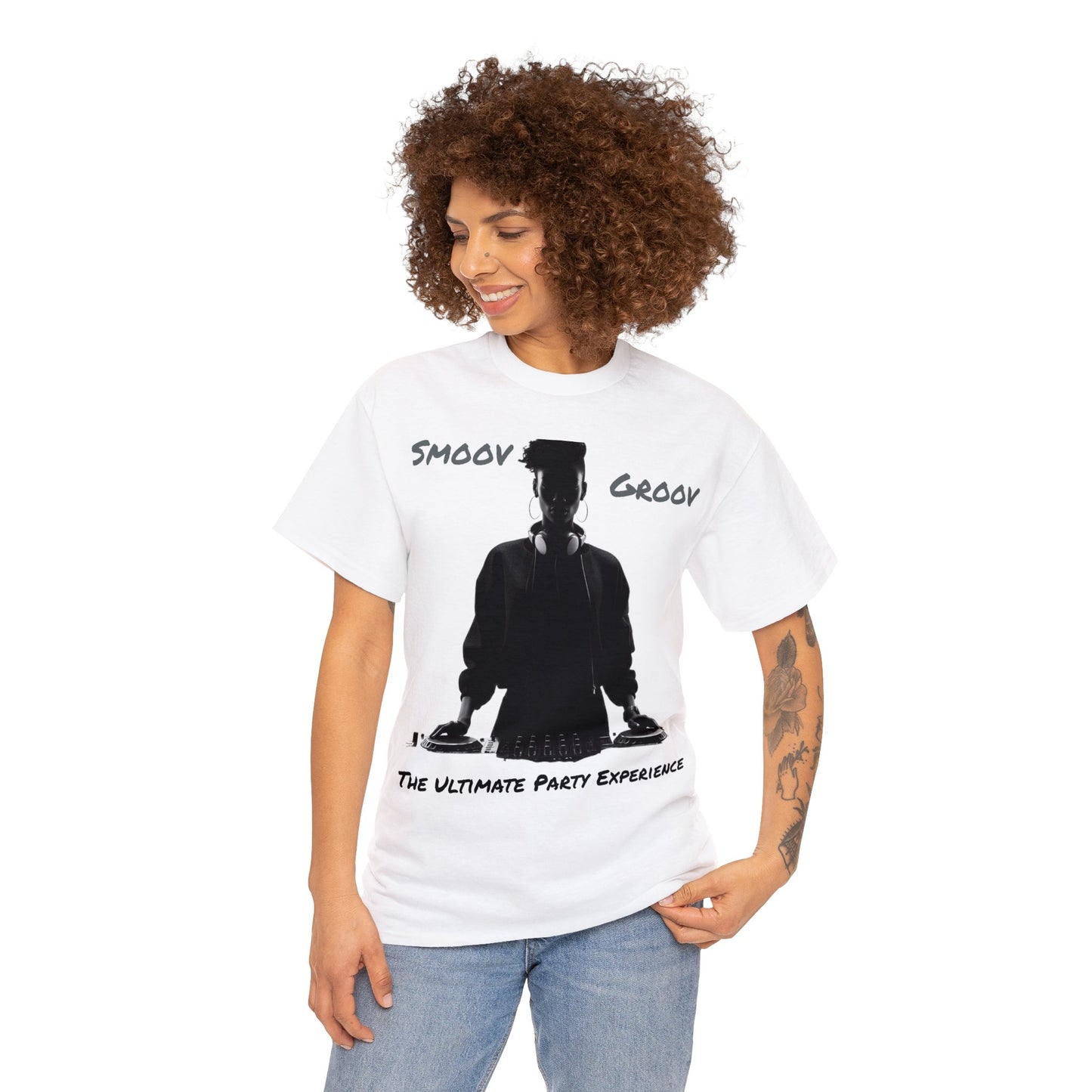 Smoov Groov Black Artist DJ Unisex Heavy Cotton T-Shirt