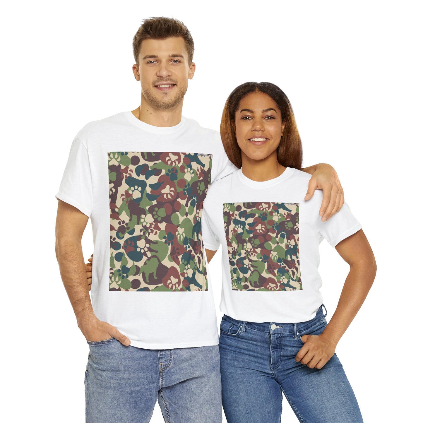 Dog Camo Unisex Heavy Cotton Tee