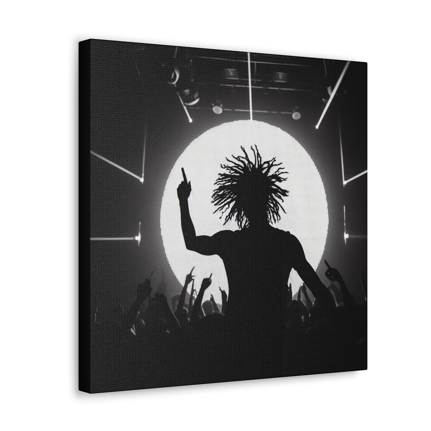 Smoov DJ in the club Canvas Wall Art