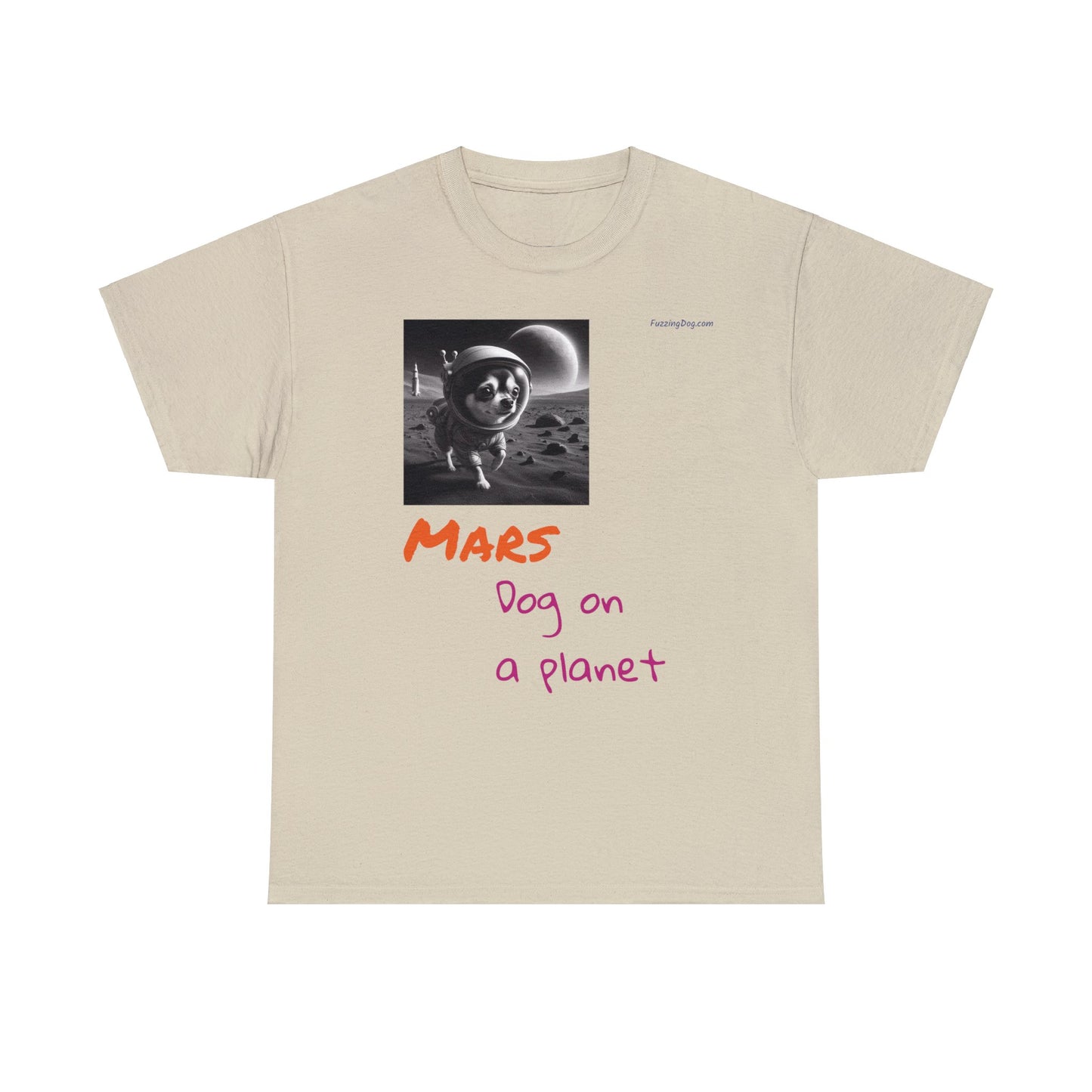 Dog on a Planet Unisex Heavy Cotton Tee