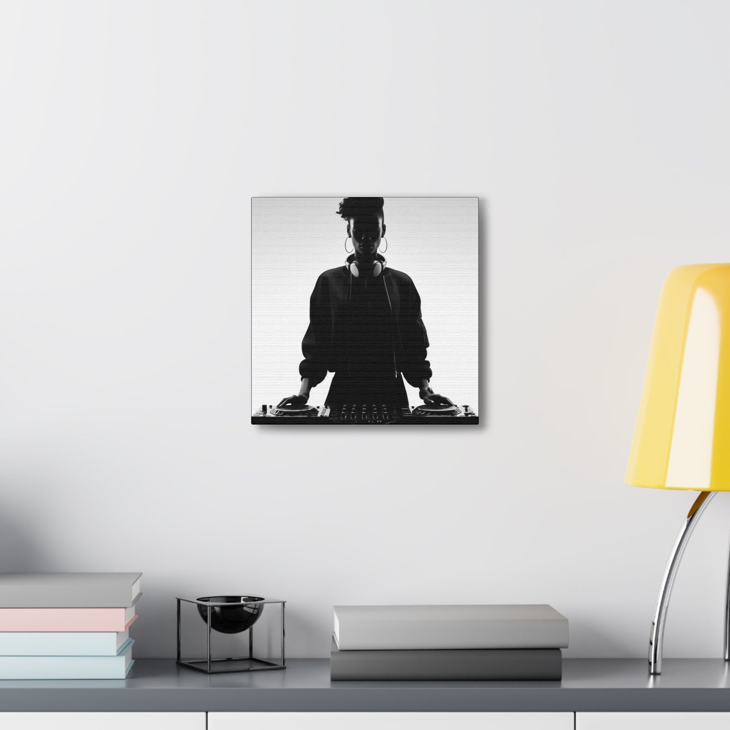 Smoov DJ Girl Canvas Wall Art