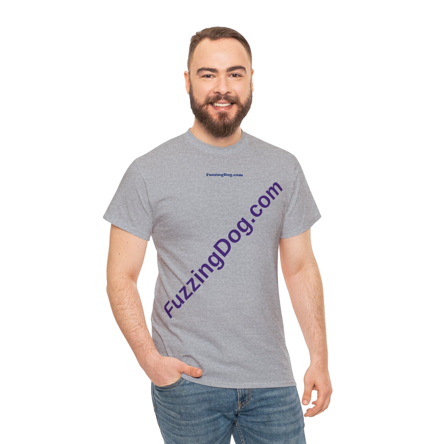Fuzzing Dog Unisex Heavy Cotton Tee