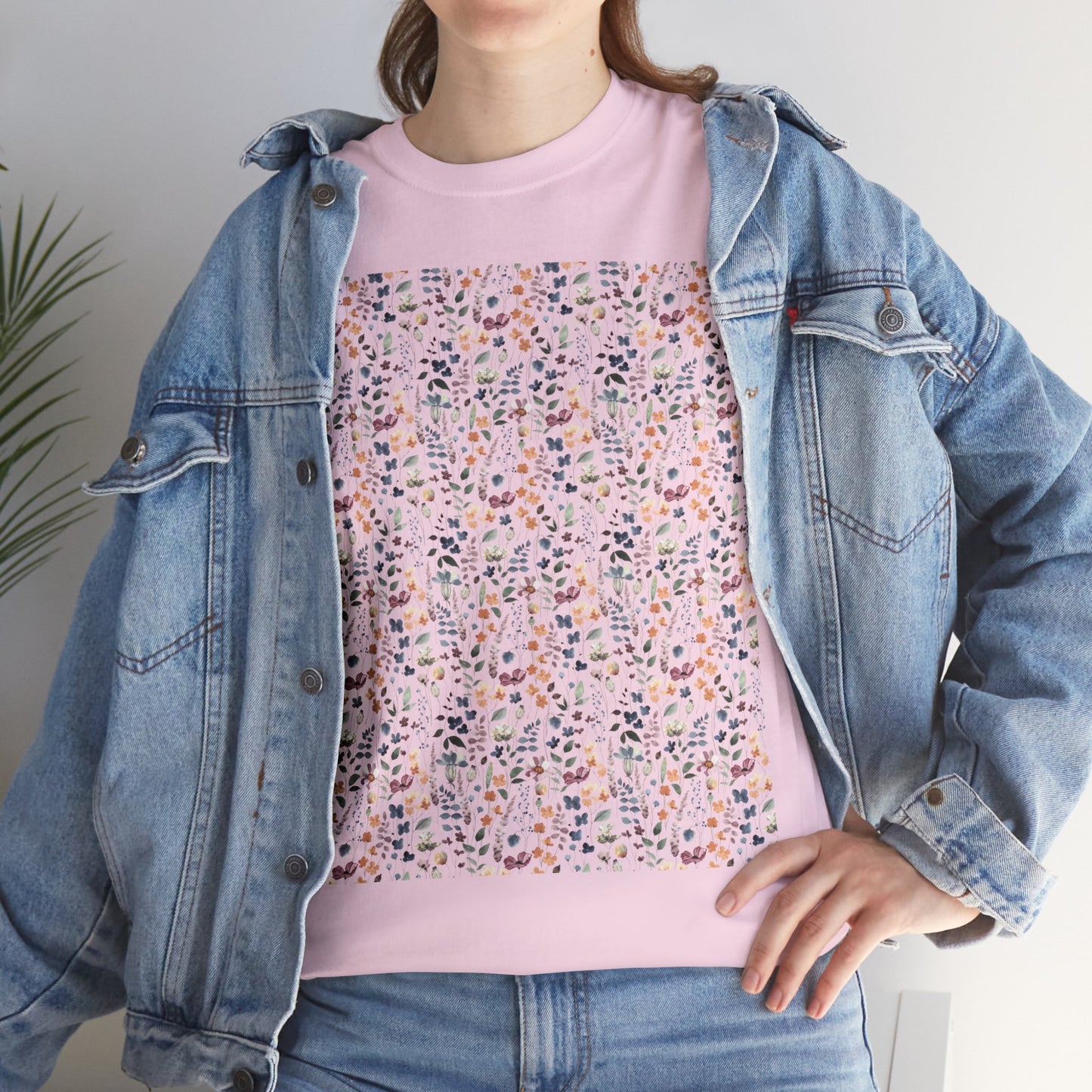 Flowers Unisex Heavy Cotton Tee