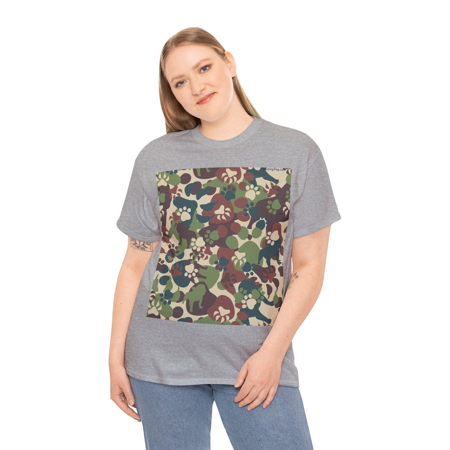 Dog Camo Unisex Heavy Cotton Tee
