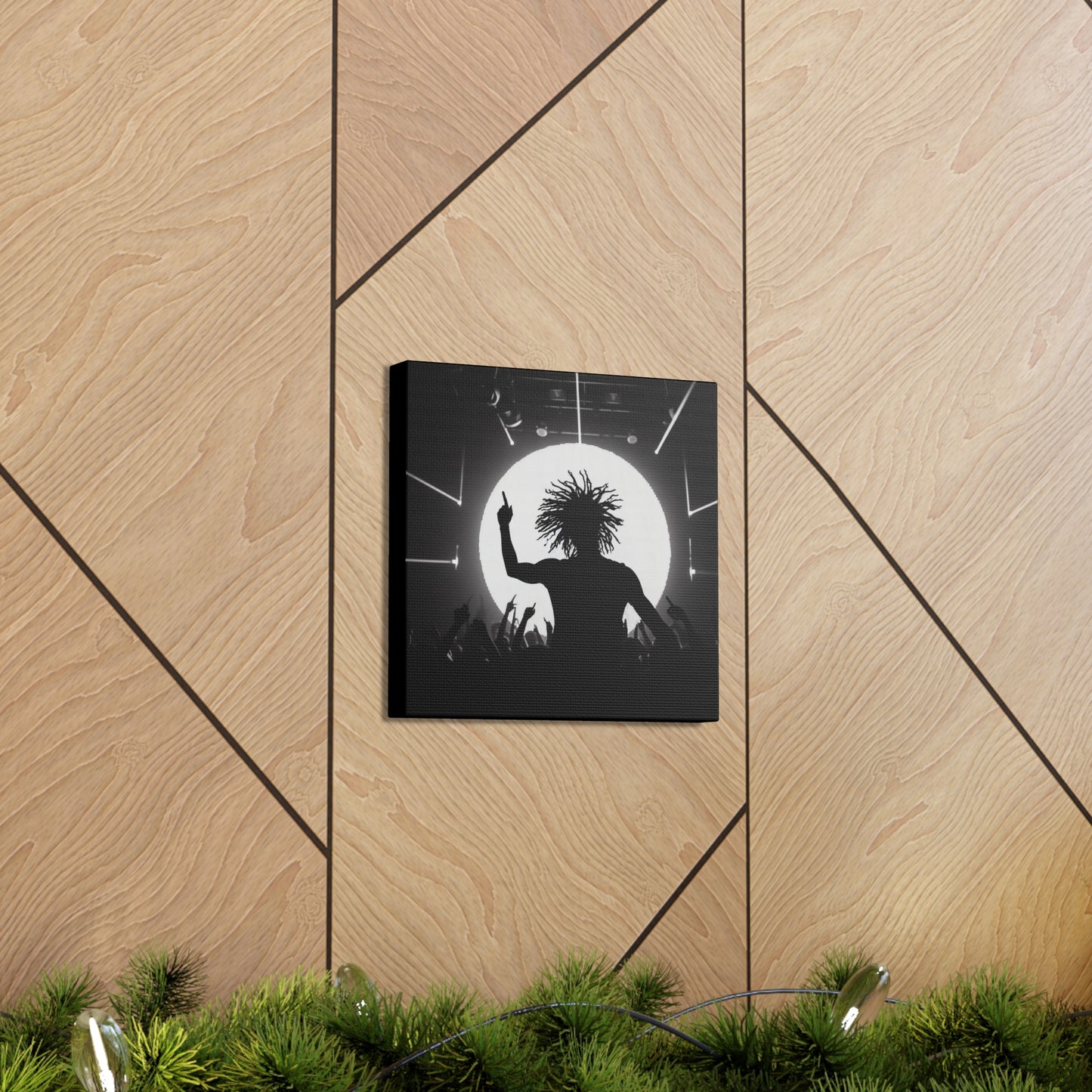 Smoov DJ in the club Canvas Wall Art