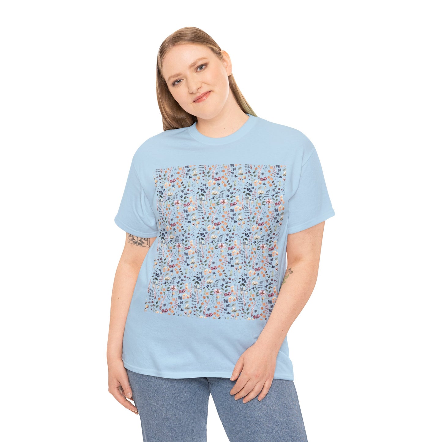 Flowers Unisex Heavy Cotton Tee