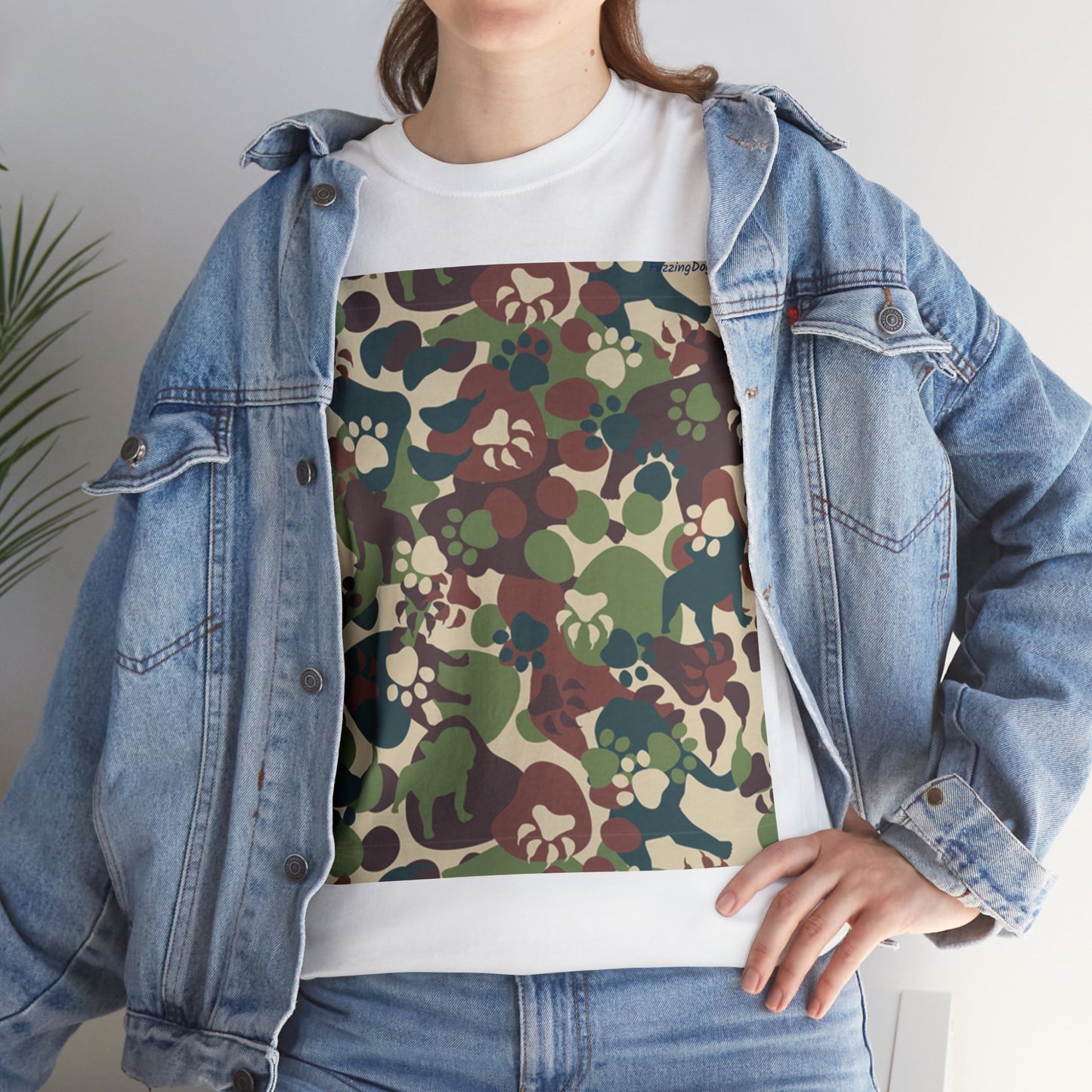 Dog Camo Unisex Heavy Cotton Tee