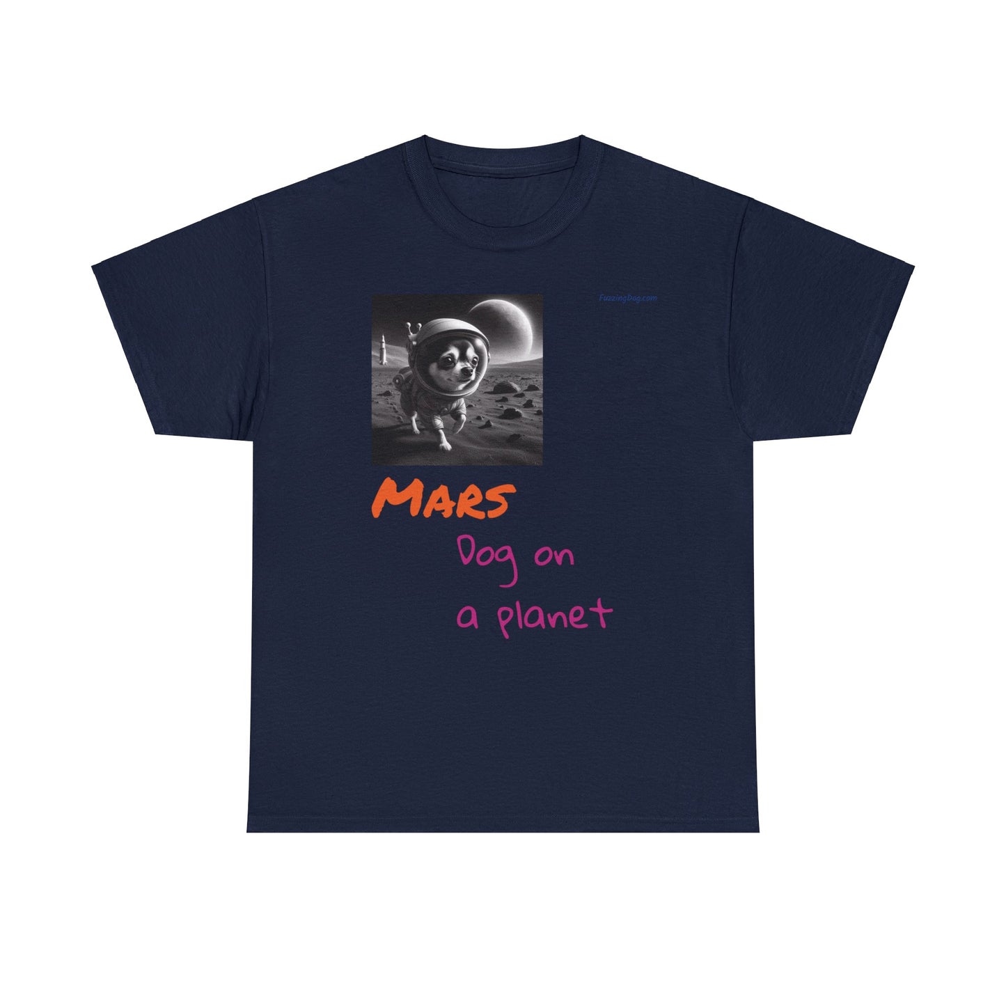 Dog on a Planet Unisex Heavy Cotton Tee