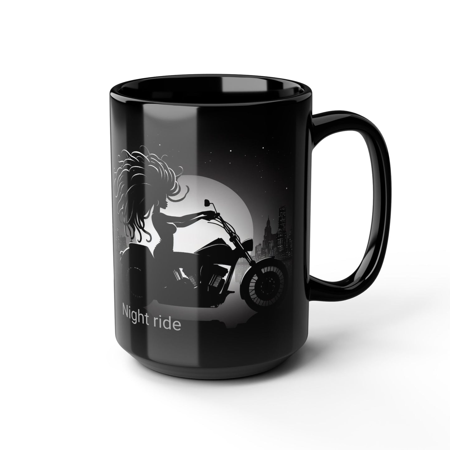 Girl Night ride Motorcycle 15oz Coffee Mug