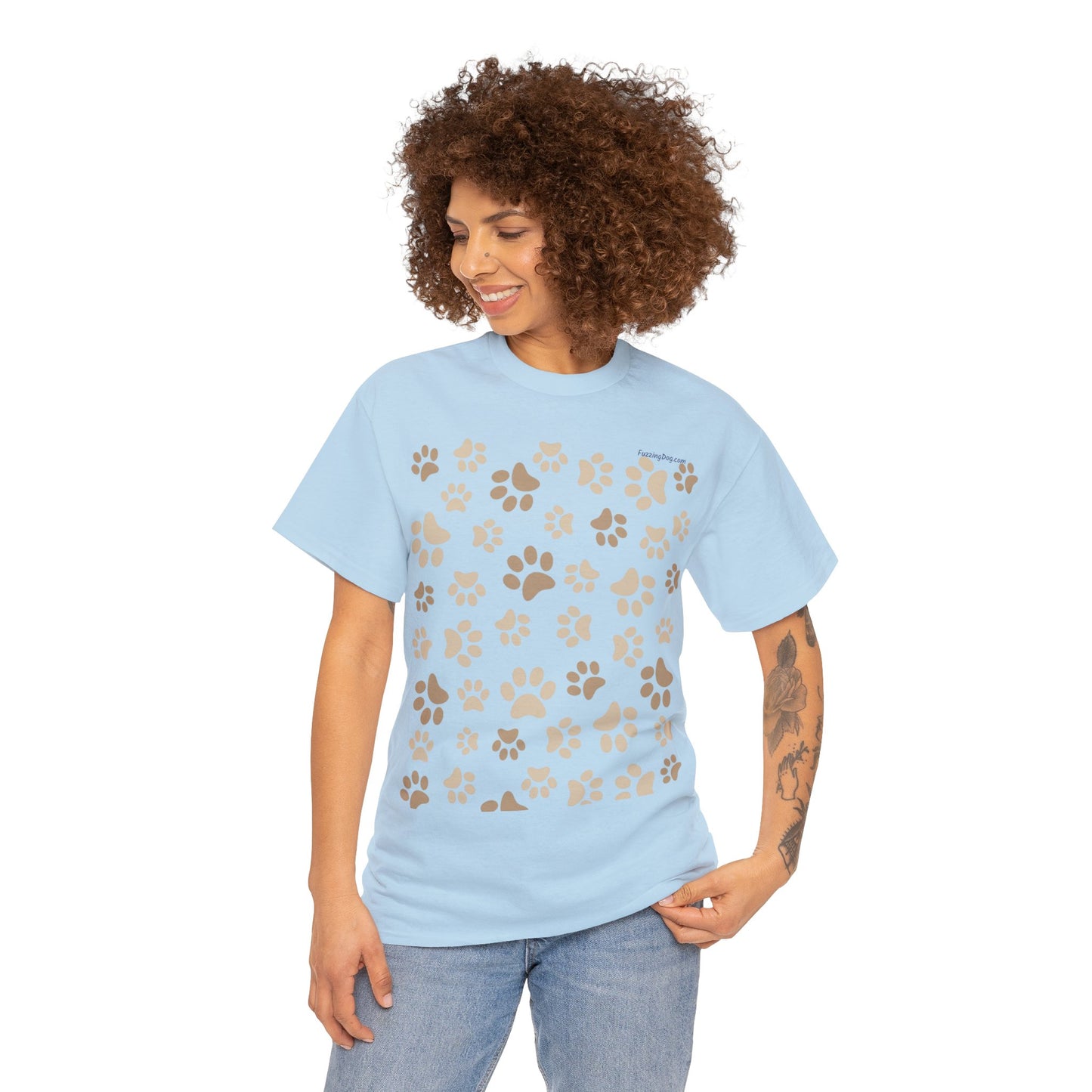 Dog Paws Unisex Heavy Cotton Tee