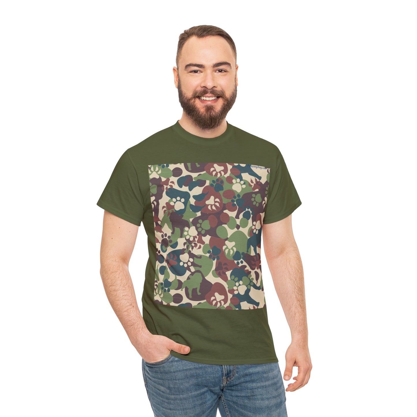 Dog Camo Unisex Heavy Cotton Tee