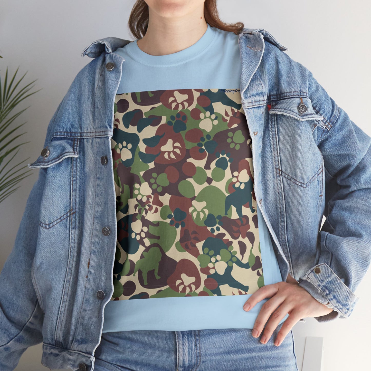 Dog Camo Unisex Heavy Cotton Tee