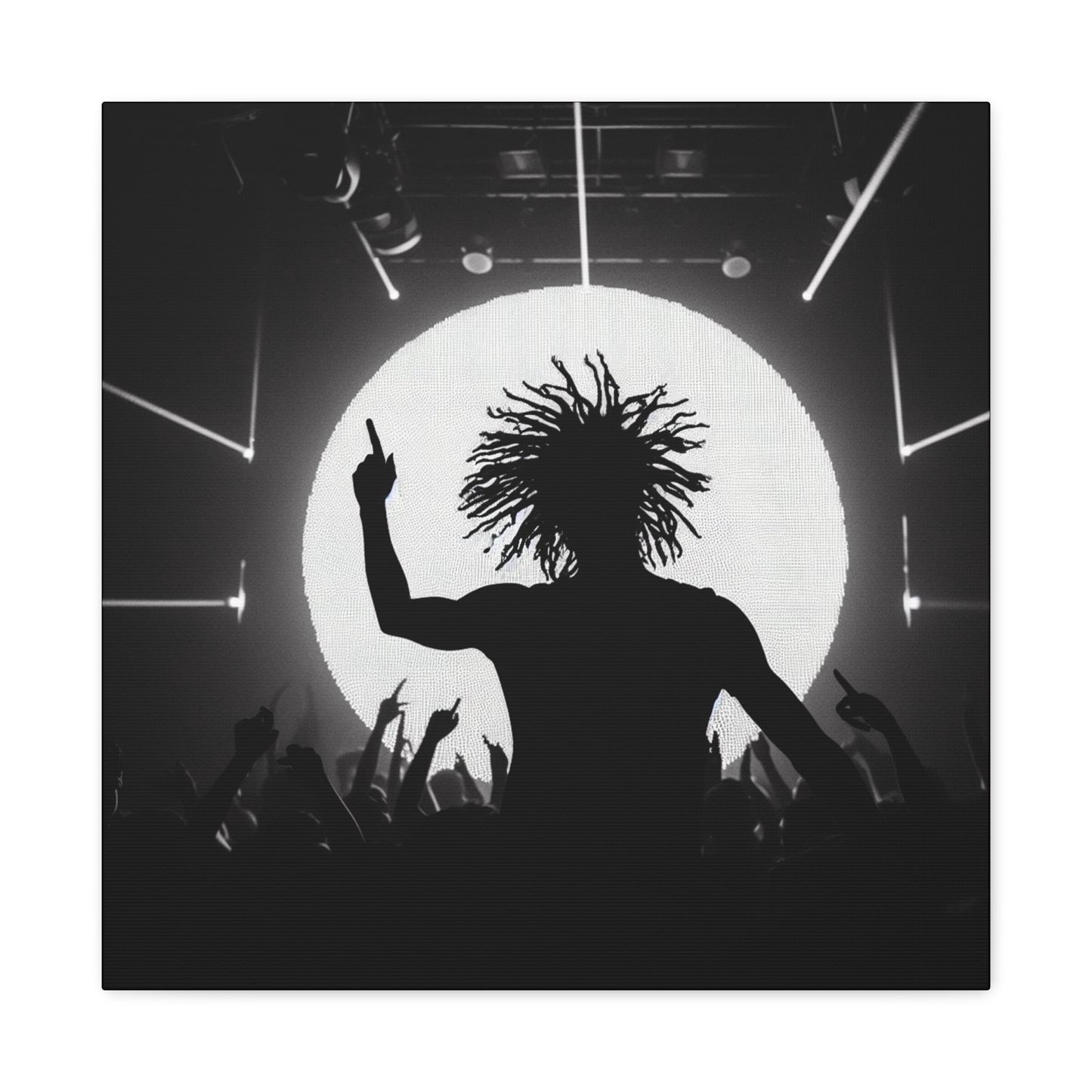 Smoov DJ in the club Canvas Wall Art