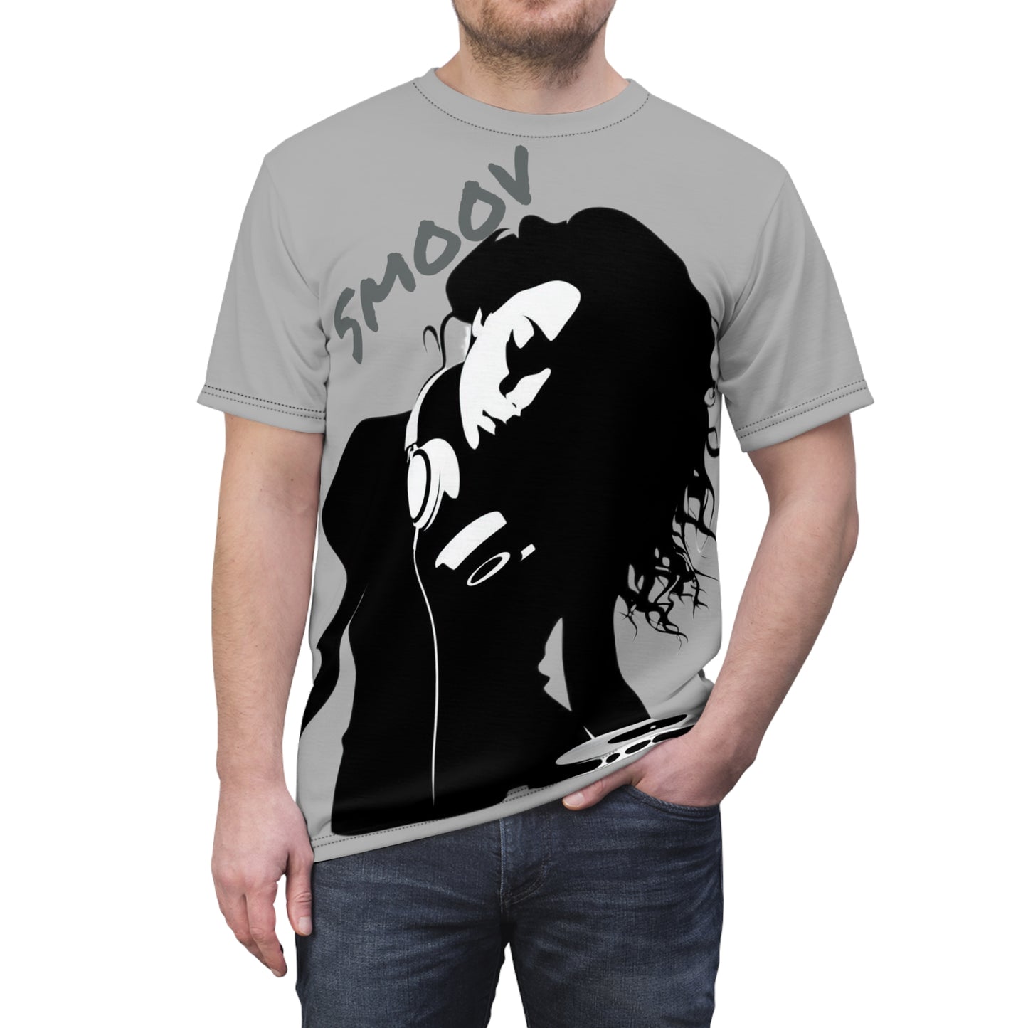 Smoov Groov Back Unisex Cut & Sew Tee (AOP)