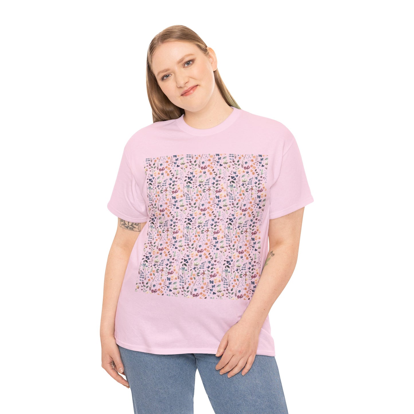 Flowers Unisex Heavy Cotton Tee