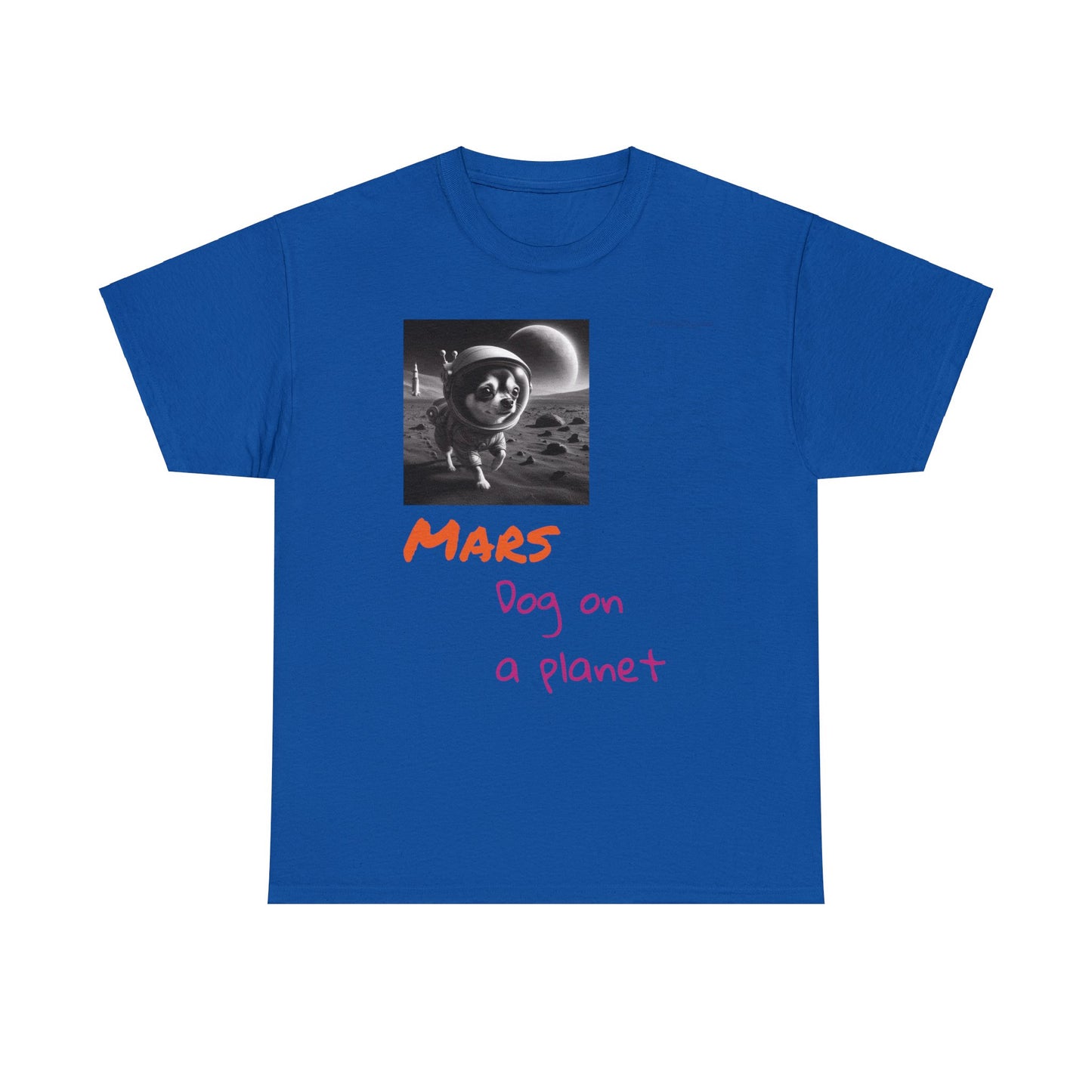Dog on a Planet Unisex Heavy Cotton Tee