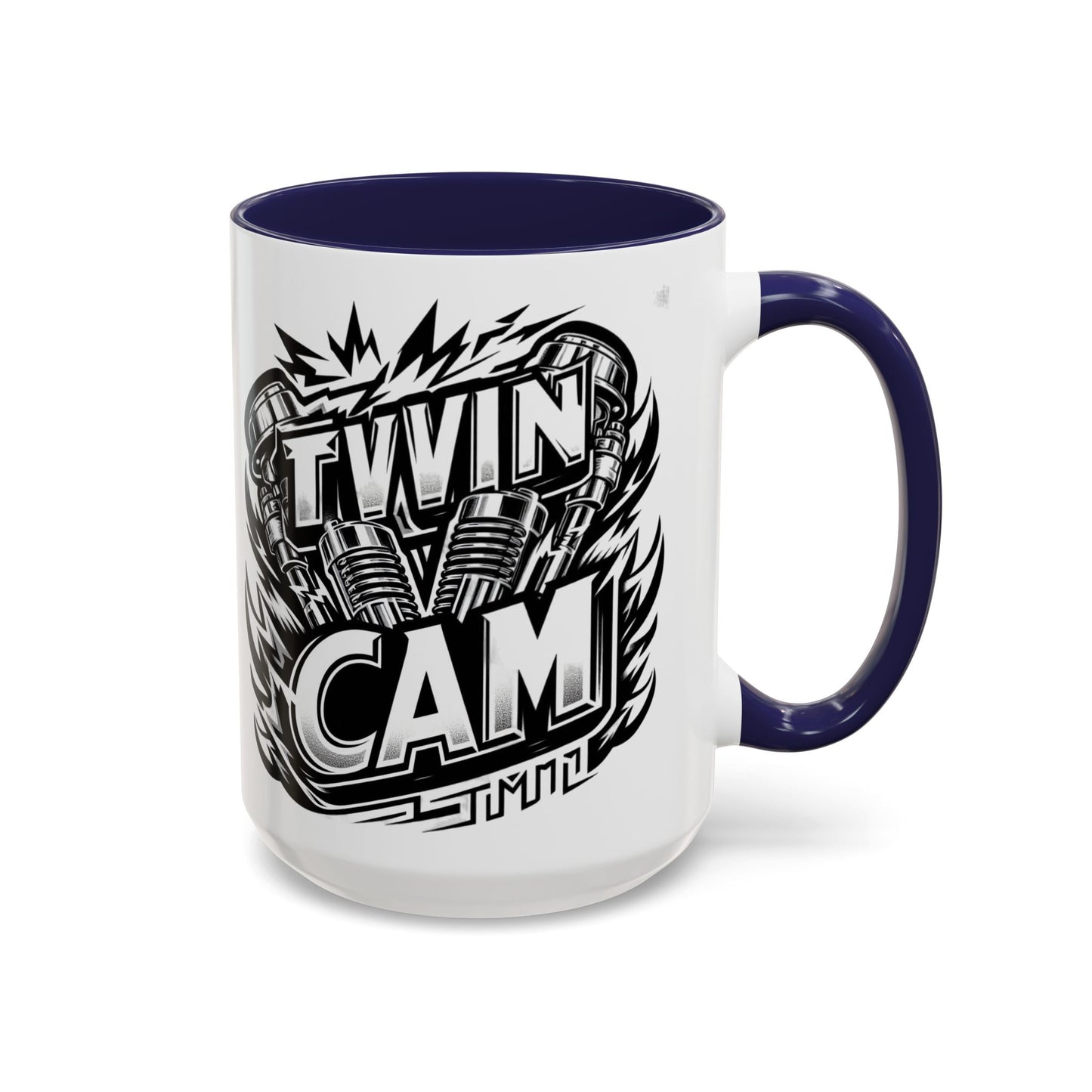 Twin Cam Biker White Mug - 15oz