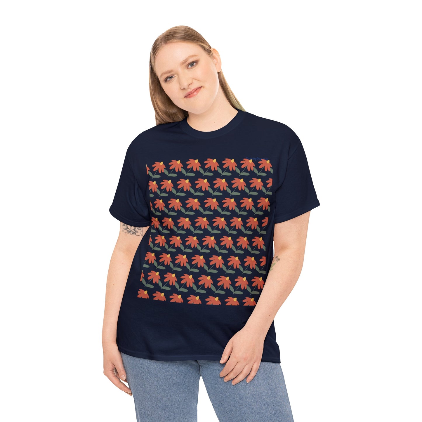 Flower Unisex Heavy Cotton Tee