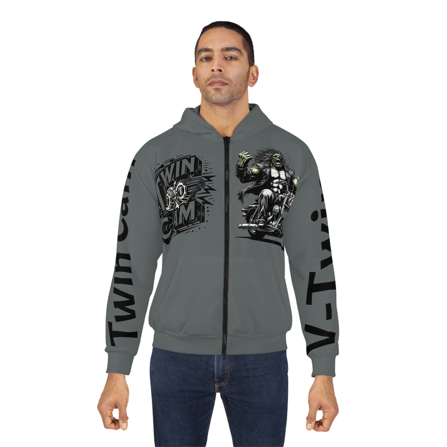 Twin Cam Zip Hoodie - Twin Cam Apparel for Bikers