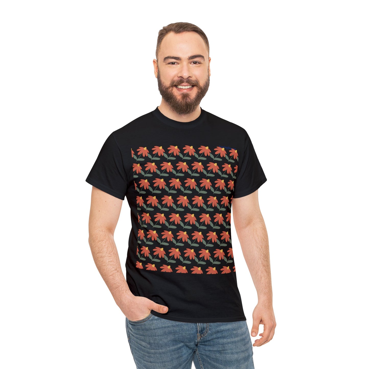 Flower Unisex Heavy Cotton Tee