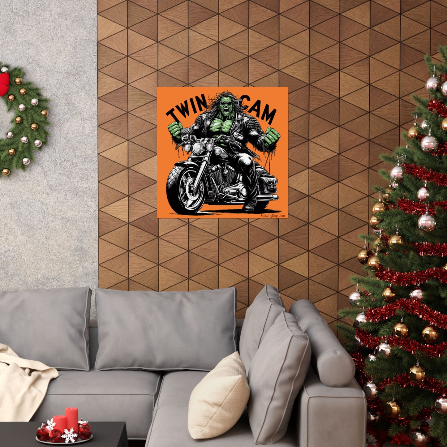 Twin Cam Motorcycle Wall Art Poster