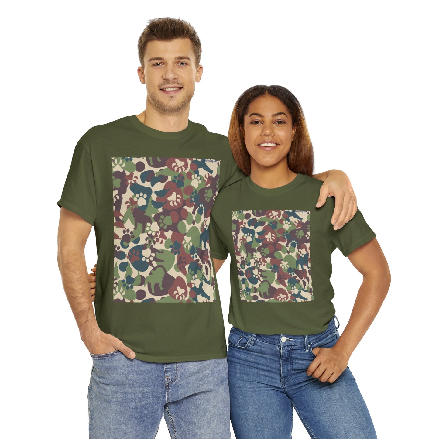 Dog Camo Unisex Heavy Cotton Tee