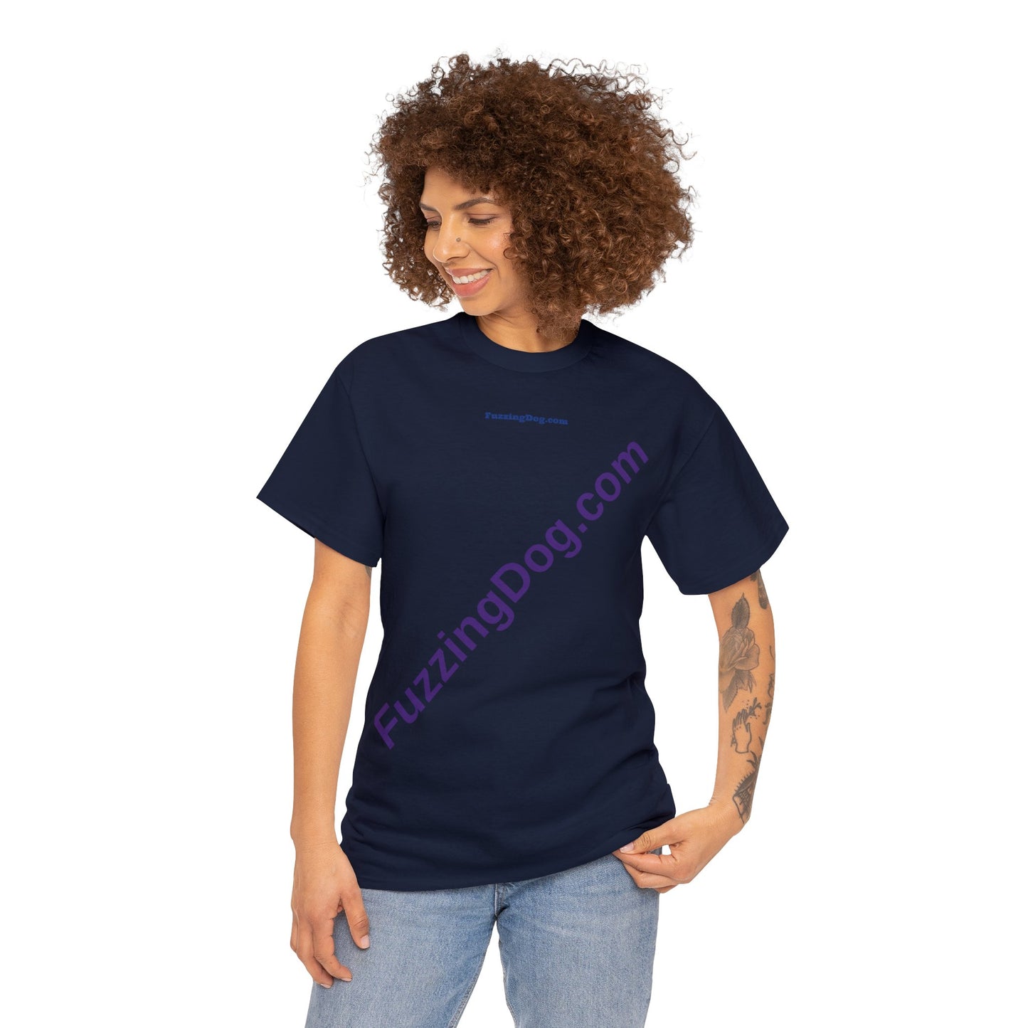 Fuzzing Dog Unisex Heavy Cotton Tee
