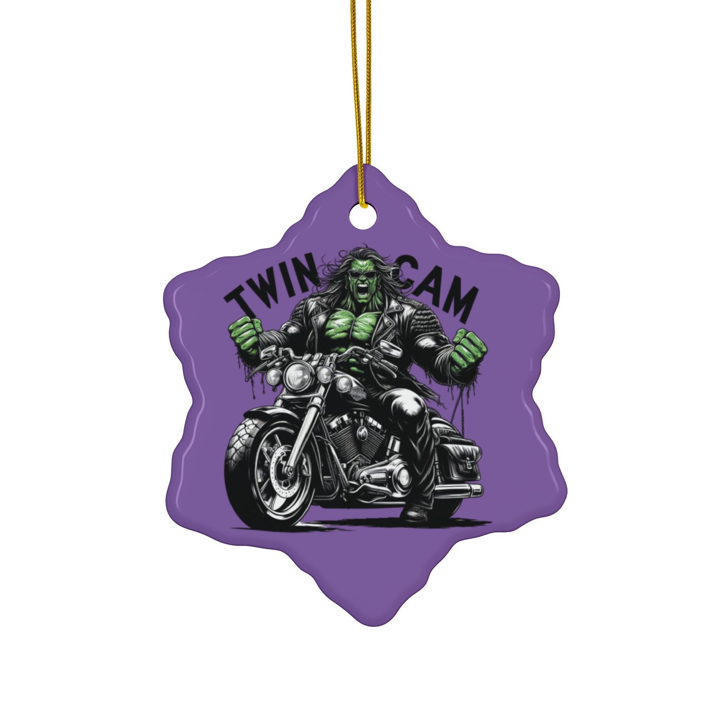 Twin Cam Ceramic Ornaments - Motorcycle Design (Set of 1, 3, 5, or 10)