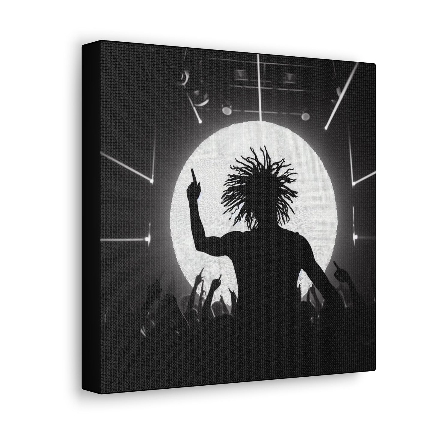 Smoov DJ in the club Canvas Wall Art