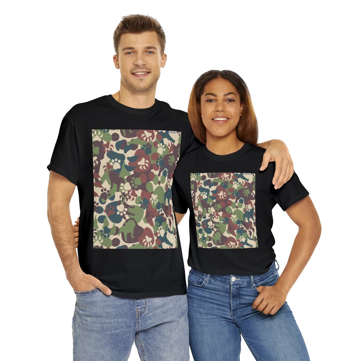 Dog Camo Unisex Heavy Cotton Tee
