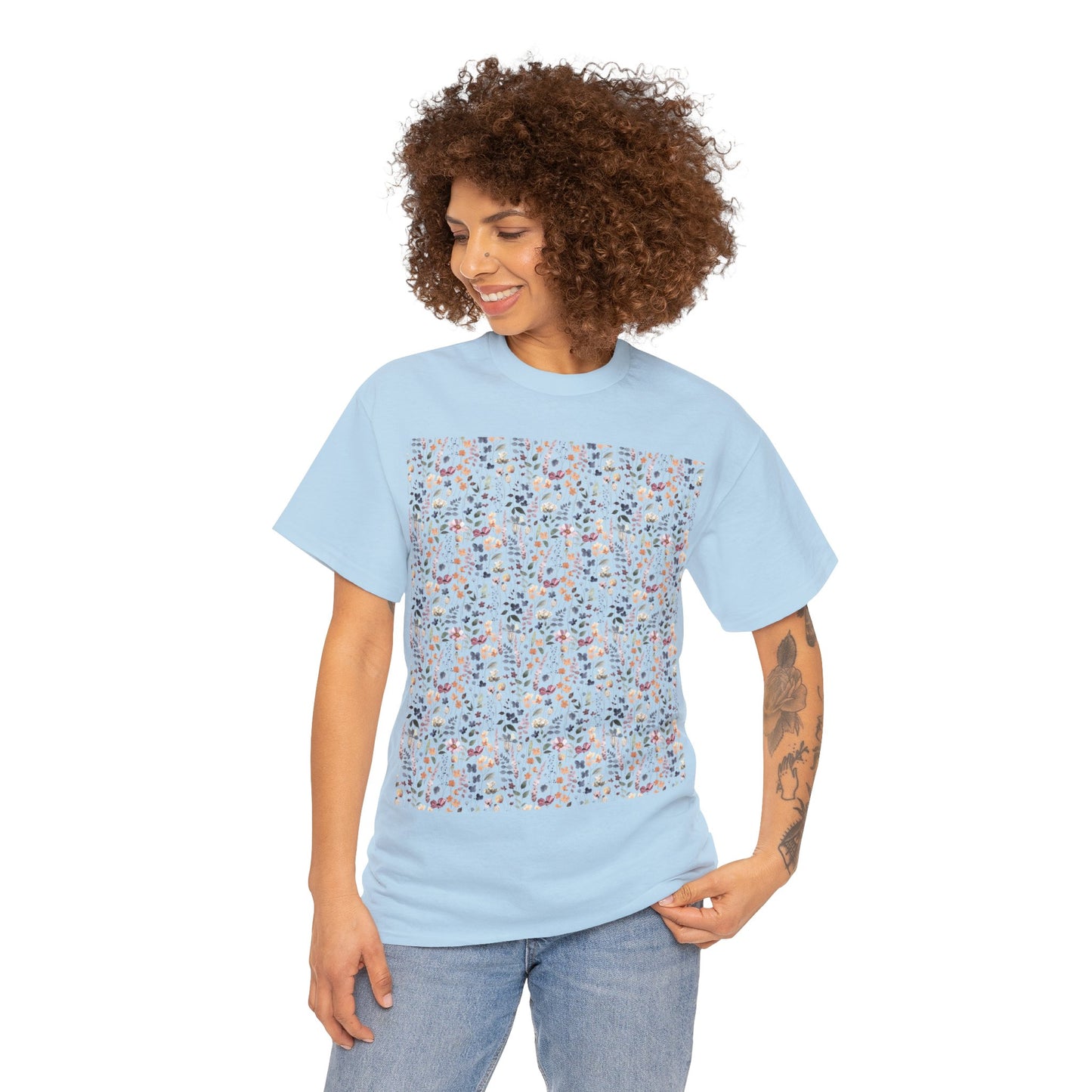 Flowers Unisex Heavy Cotton Tee
