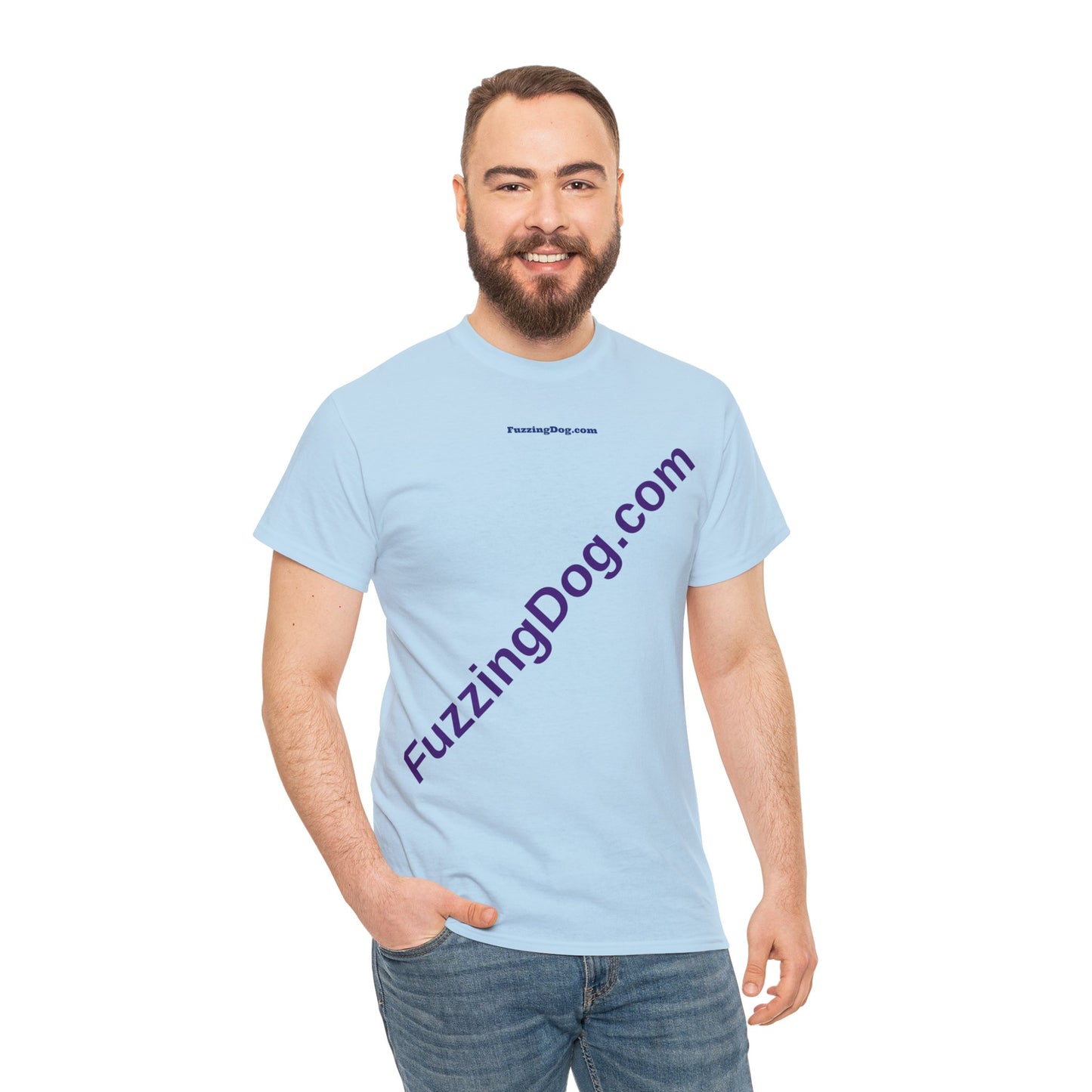 Fuzzing Dog Unisex Heavy Cotton Tee