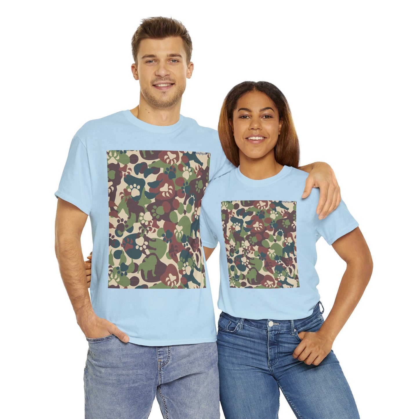 Dog Camo Unisex Heavy Cotton Tee