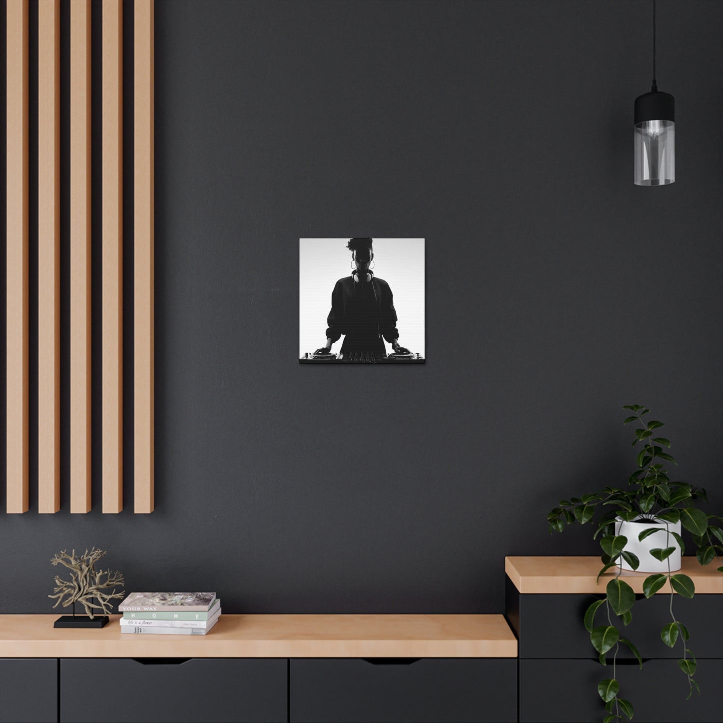 Smoov DJ Girl Canvas Wall Art