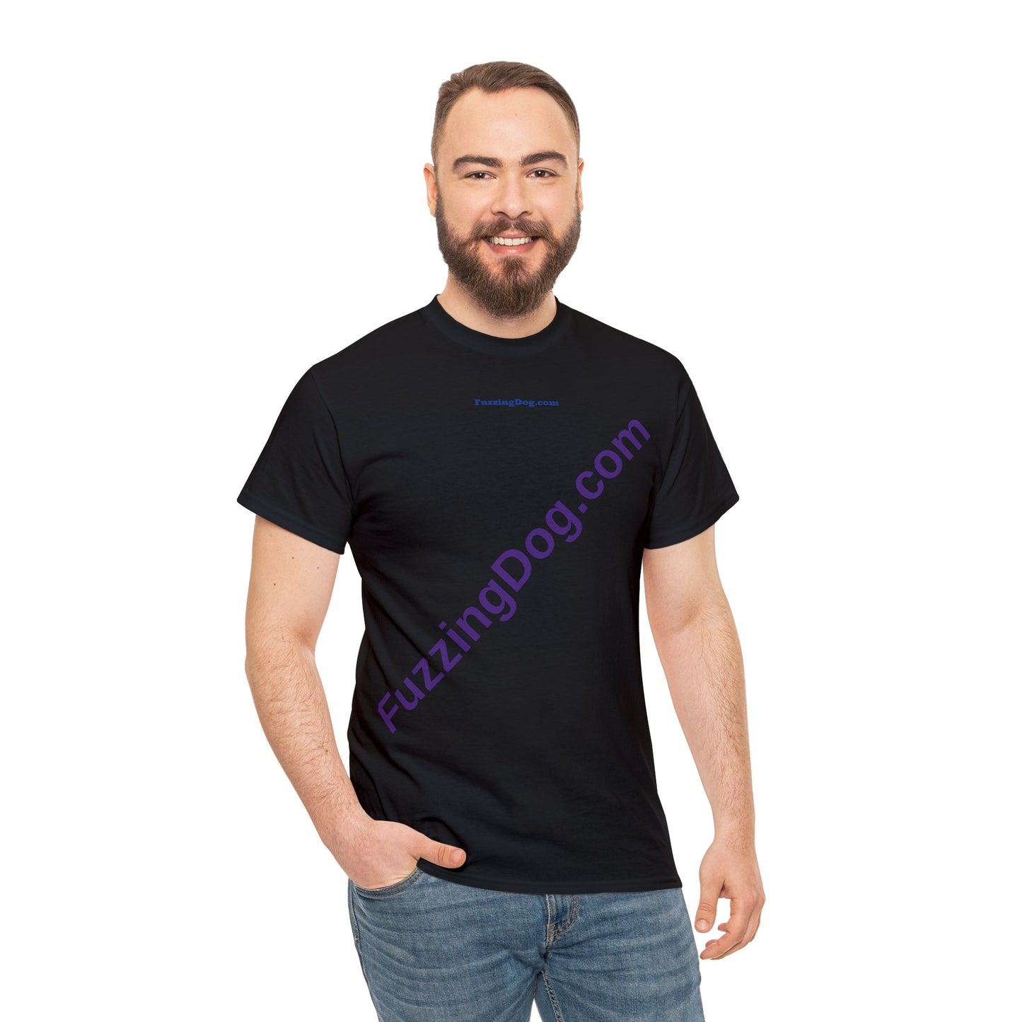 Fuzzing Dog Unisex Heavy Cotton Tee