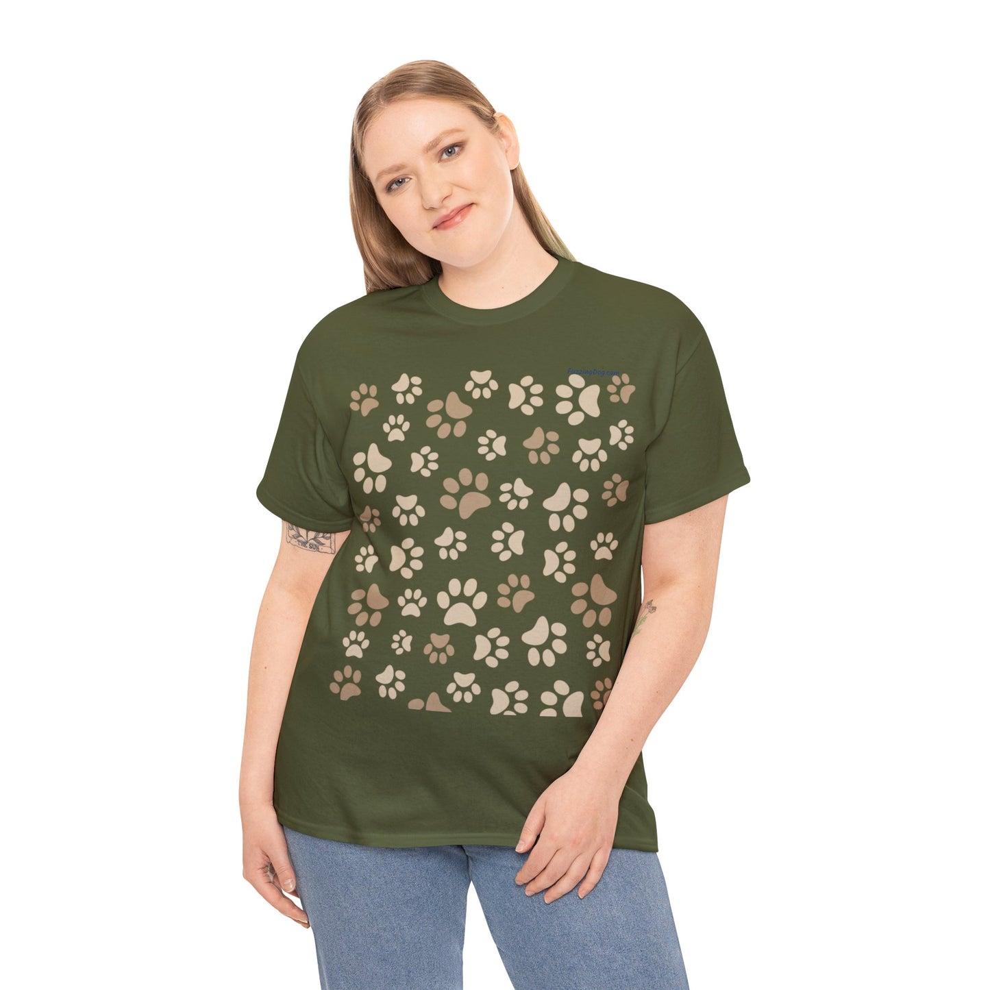 Dog Paws Unisex Heavy Cotton Tee