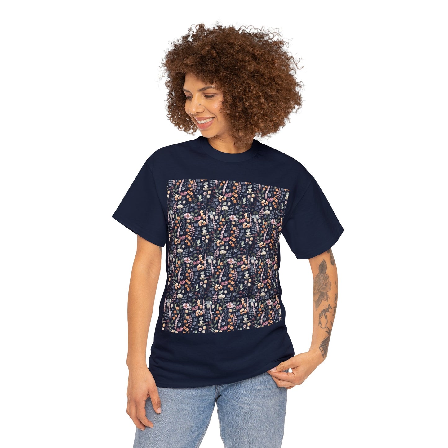 Flowers Unisex Heavy Cotton Tee