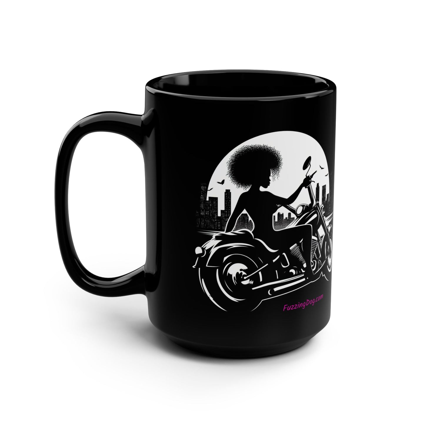 Girl Night ride Motorcycle 15oz Coffee Mug
