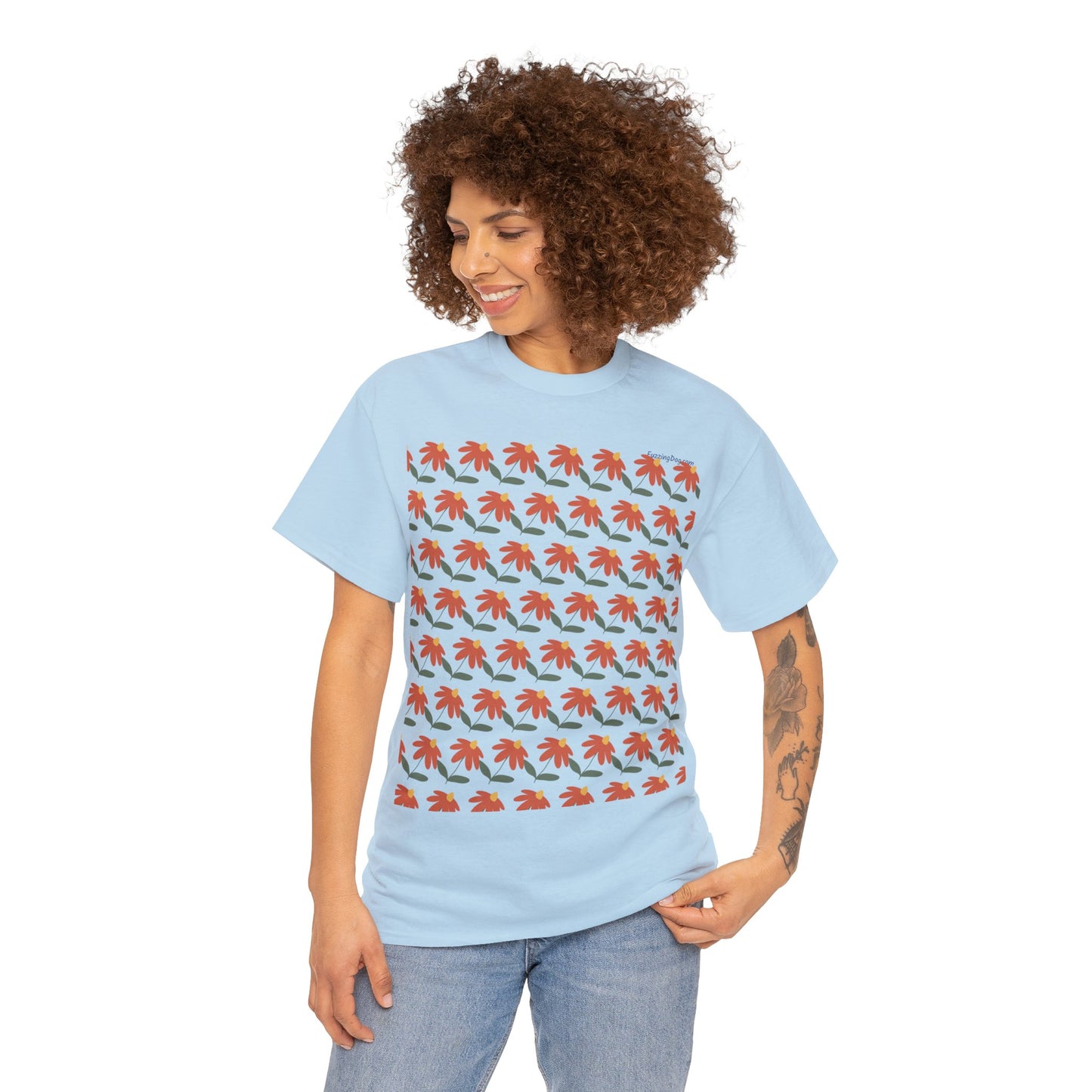 Flower Unisex Heavy Cotton Tee