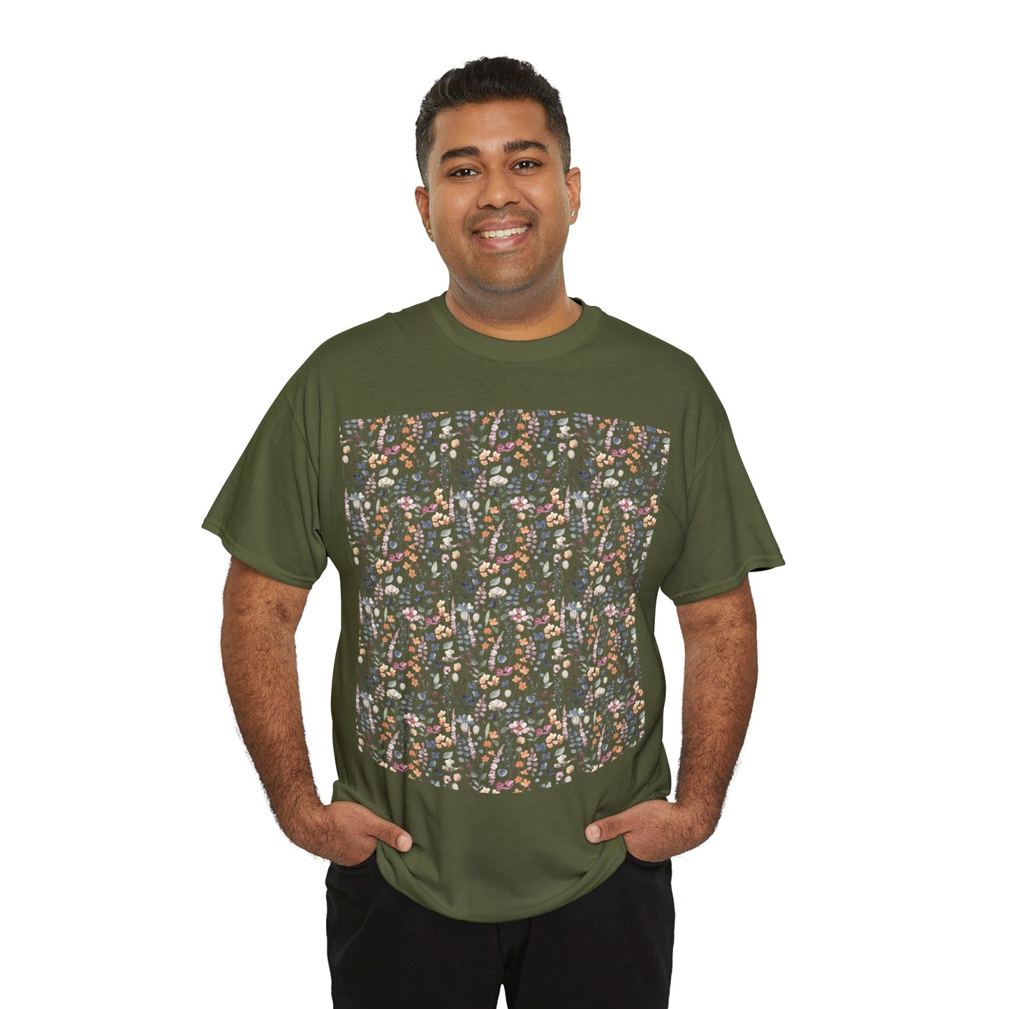 Flowers Unisex Heavy Cotton Tee