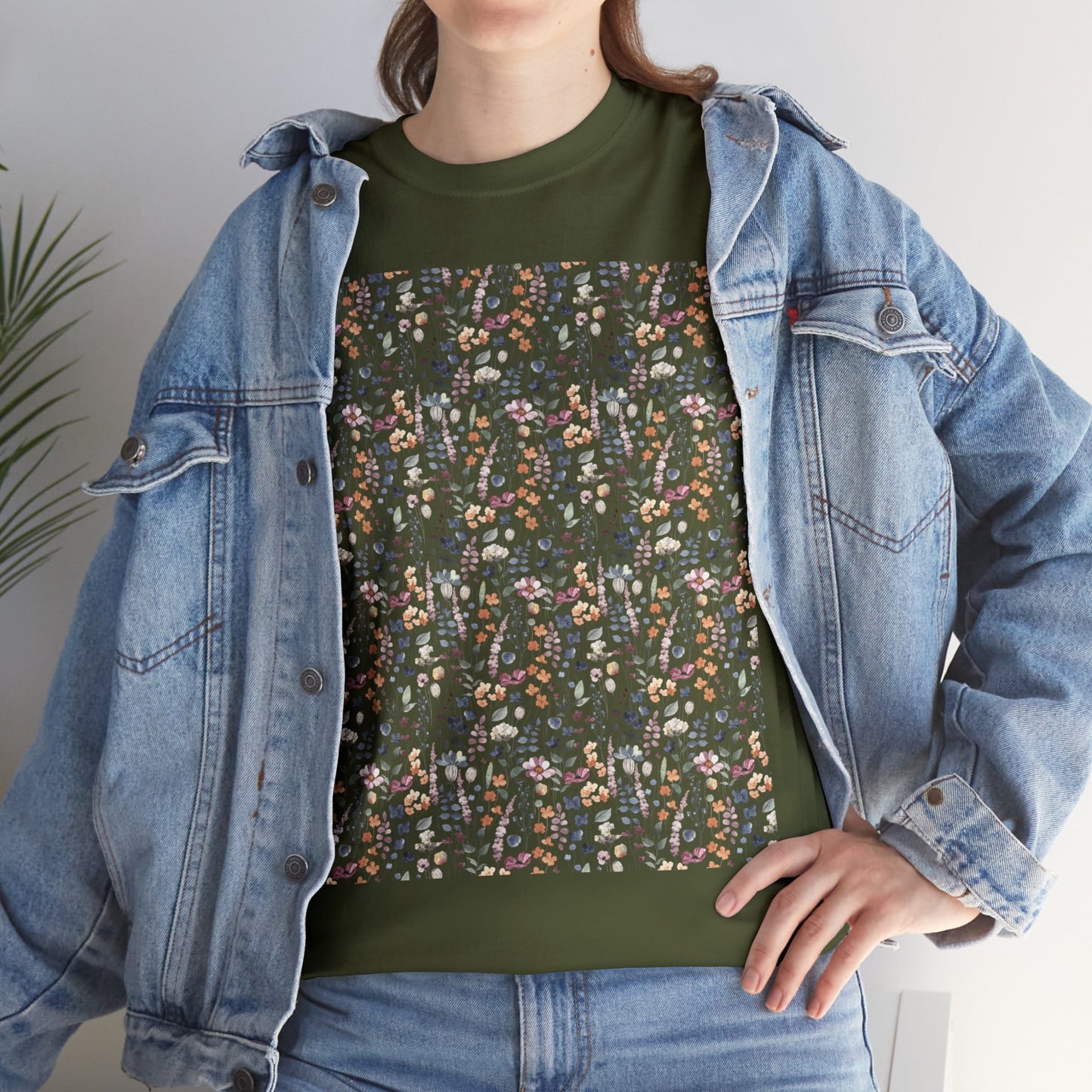 Flowers Unisex Heavy Cotton Tee